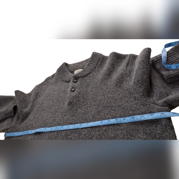 NWT L.L. Bean Men's Gray Knit Charcoal Pullover Long Sleeve Sweater Sz XXL Tall - Picture 11 of 13